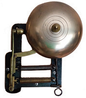view of early 7 inch bell with 2 springs